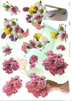 A4 Decoupage Sheet - Floral Arrangement (504748)